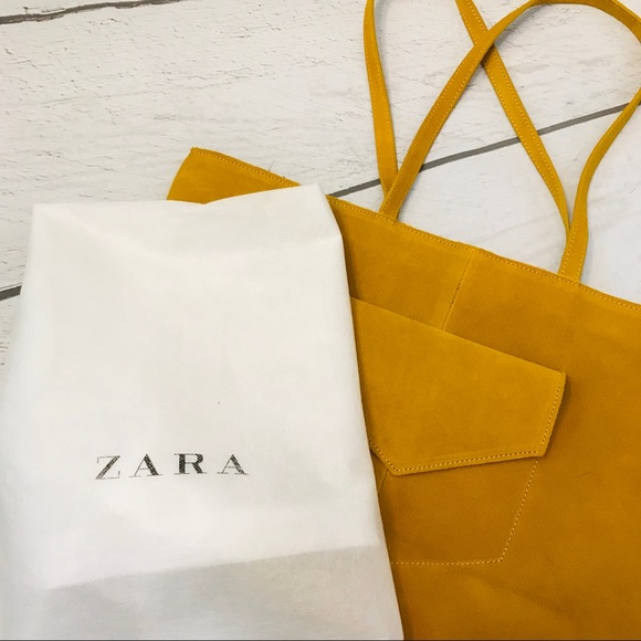 NWOT Zara Suede Purse - Picture 2 of 8